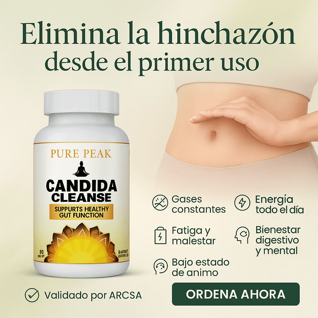 Candida Cleanse® – Elimina el hongo Candida, reduce la hinchazón, el malestar digestivo y mejora tu energía desde adentro.