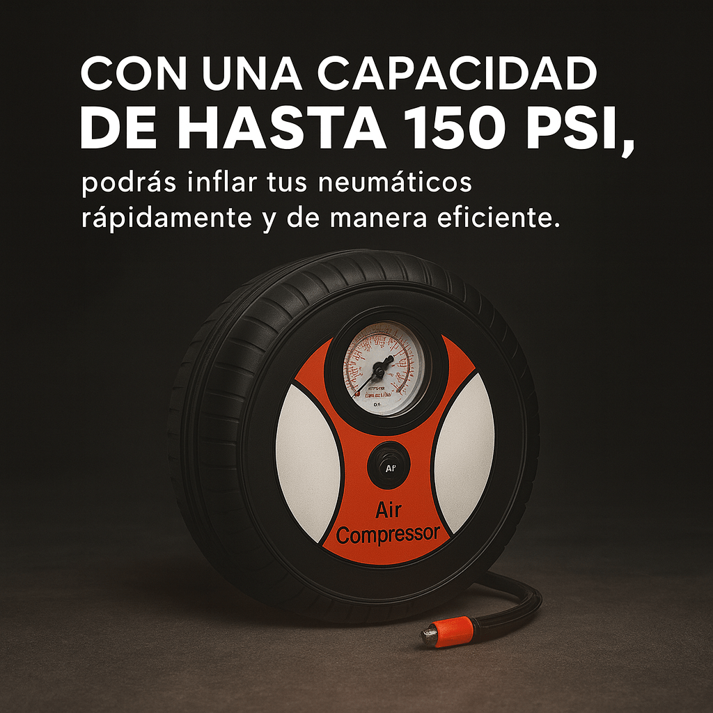 Mini Compresor Inflador Modelo Llanta – ¡El poder de inflar TODO en segundos! | Ebook GRATIS