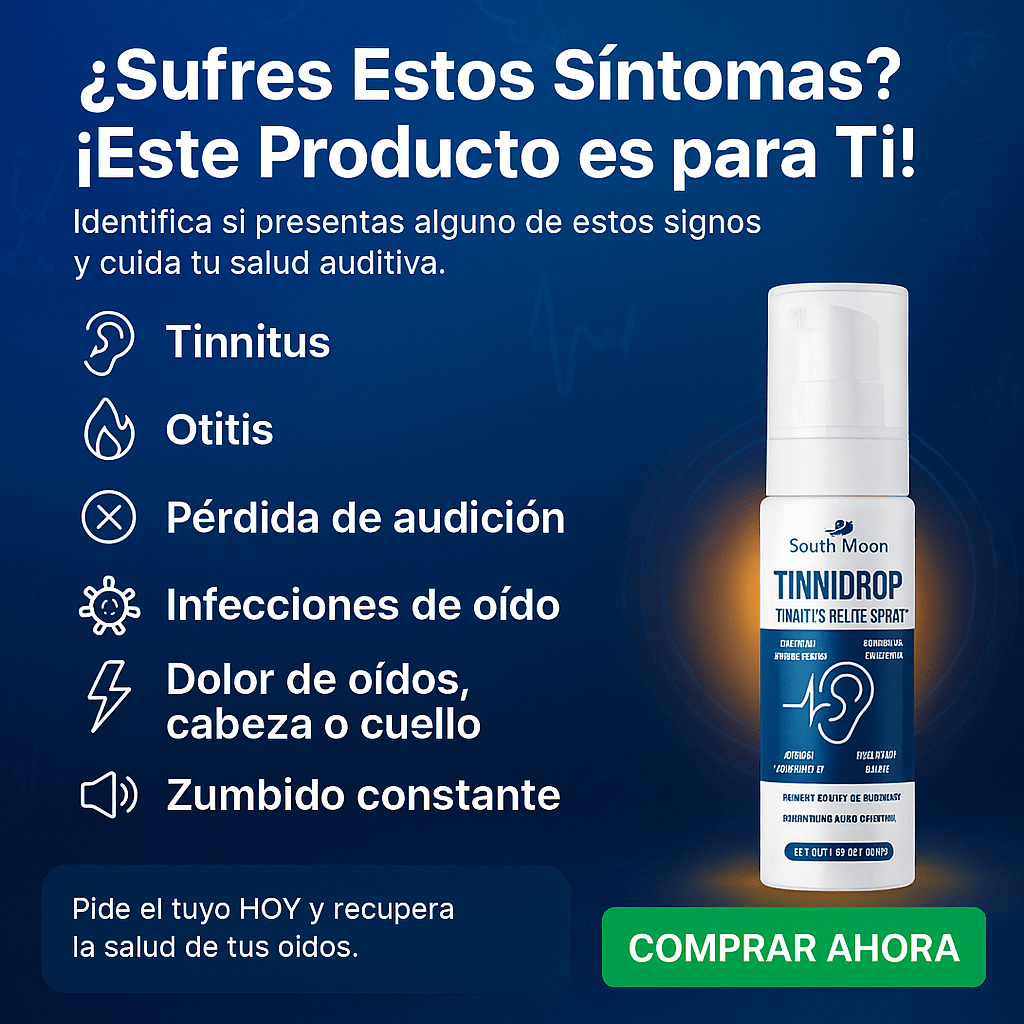 Tinnidrop™ – Ese ruido no es normal. Es una señal de que tu oído está colapsando 💥