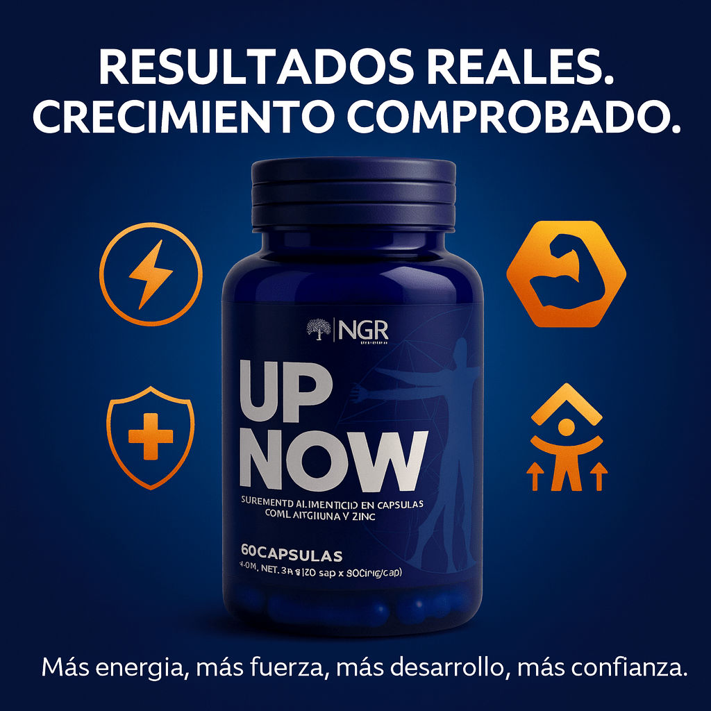 UP NOW: Crecimiento y Desarrollo Natural 🚀 El impulso natural para alcanzar tu máximo potencial.