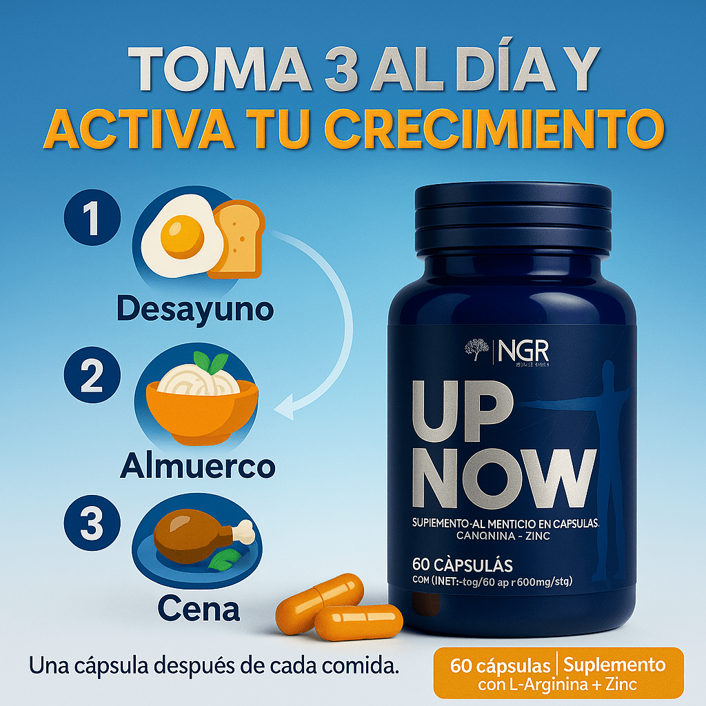 UP NOW: Crecimiento y Desarrollo Natural 🚀 El impulso natural para alcanzar tu máximo potencial.