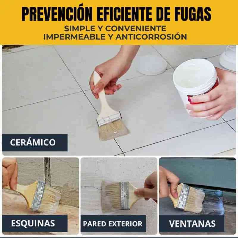 Combo 2x1 (2 envases de 300 g) + cepillo aplicador GRATIS - Elimina goteras y filtraciones en menos de 12h!