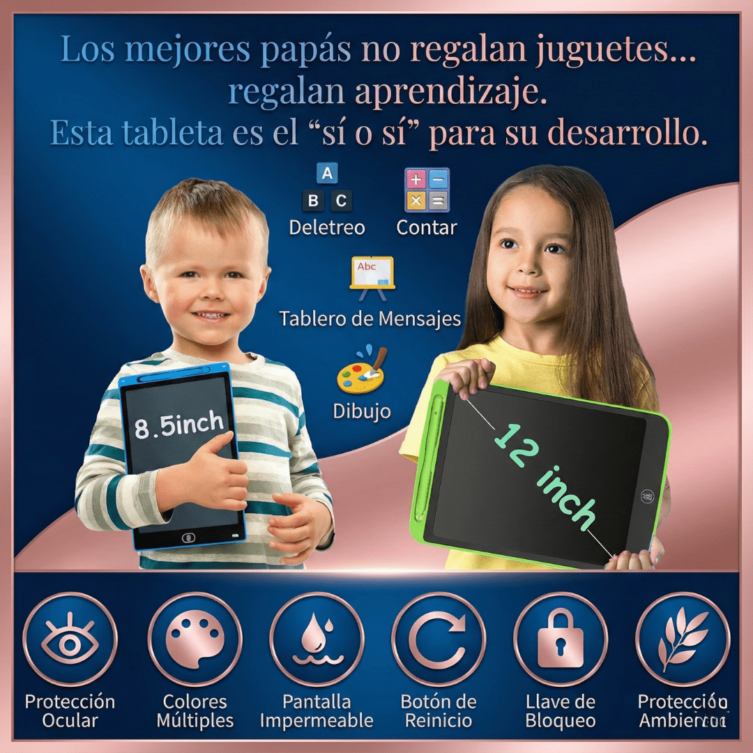 ¿Tu hijo dibuja en las paredes? Con esta tableta dibuja TODO lo que quiera… y tu casa sigue intacta.