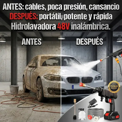 Hidrolavadora Inalámbrica 48V con 2 Baterías