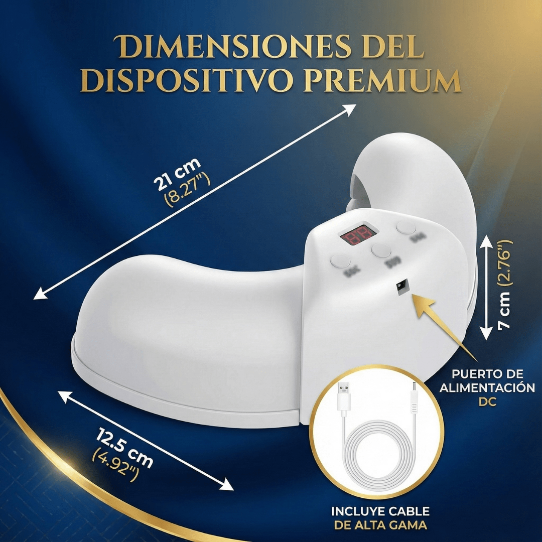 Los hongos NO desaparecen tapándolos. Usa esta lampara directo sobre la uña y empieza a notar el cambio.
