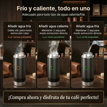 Tu café perfecto NO puede depender de un enchufe.