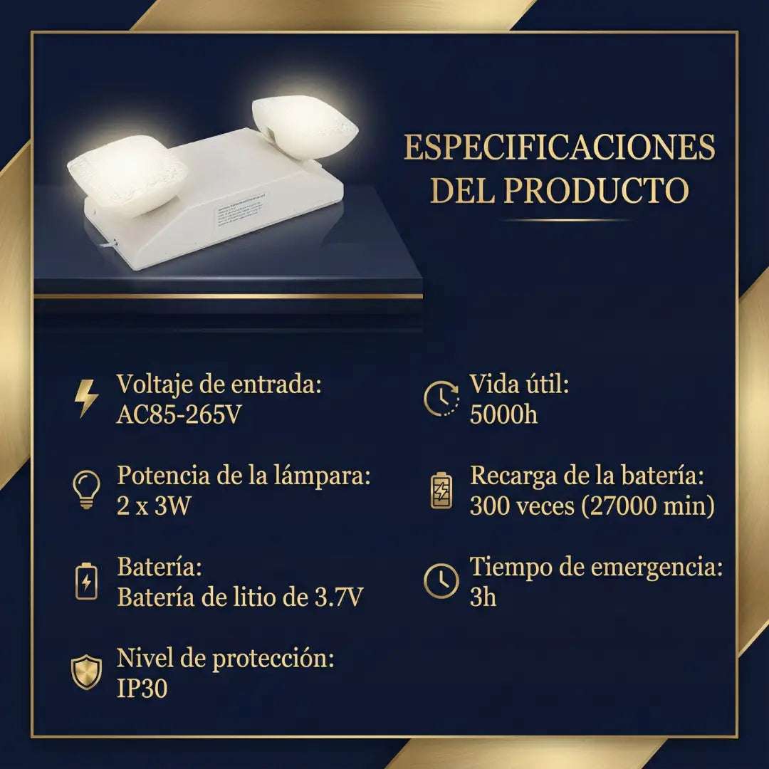 No Confíes en la Suerte: Ten Luz de Emergencia