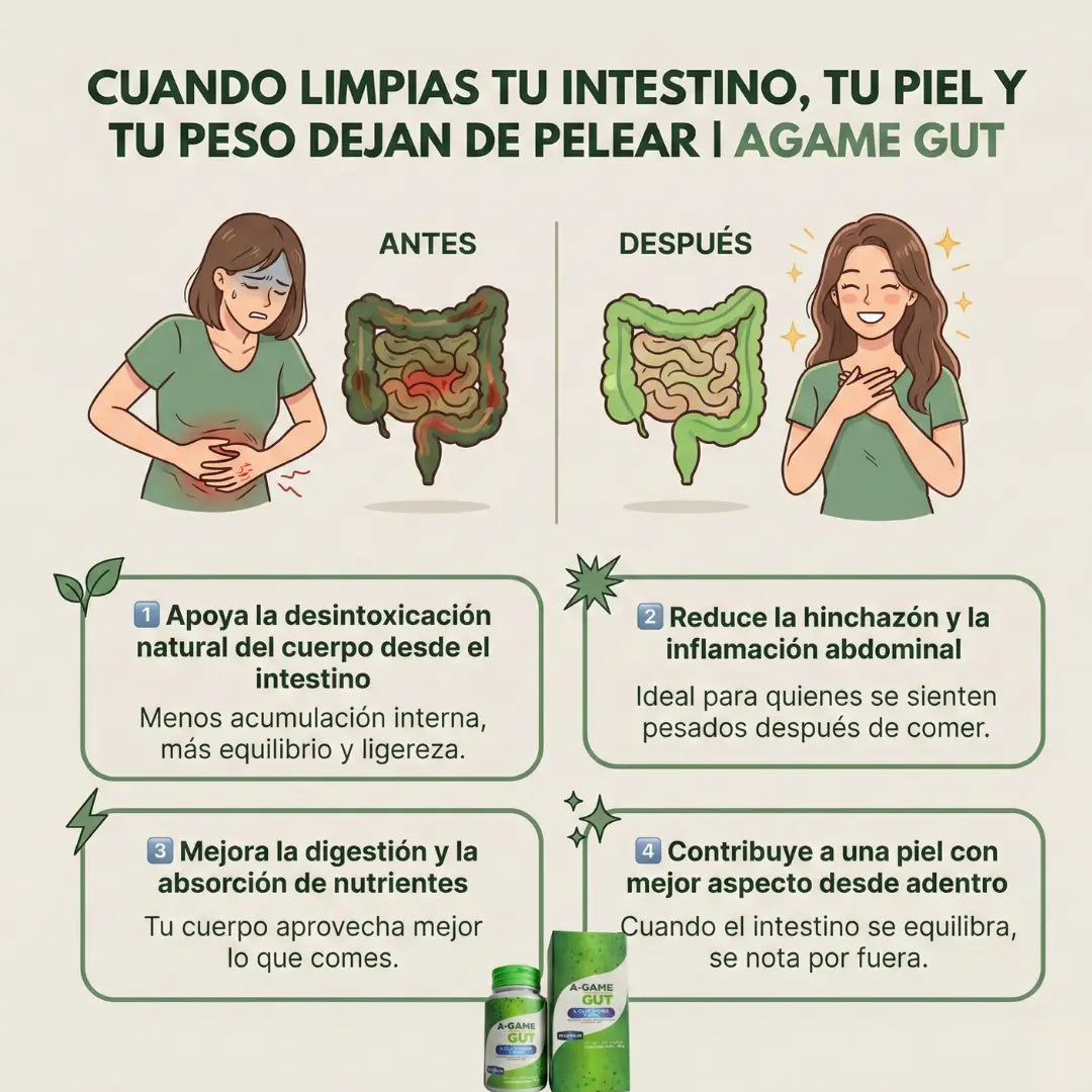 HINCHAZÓN, ACNÉ Y CANSANCIO… TODO EMPIEZA EN EL INTESTINO | AGAME GUT