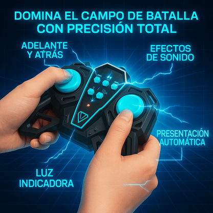 Tanque RC Dispara Bombas de Gel – Diversión Realista y Potente