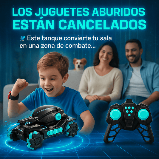 Tanque RC Dispara Bombas de Gel – Diversión Realista y Potente