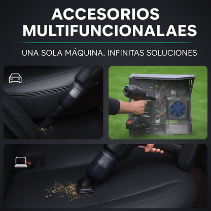 Pistola Sopladora De Aire 48v | Aspira, limpia y deja tu carro impecable.