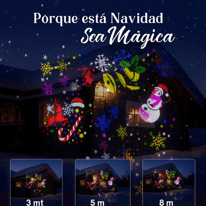 PROYECTOR NAVIDEÑO LED HD 9-EN-1