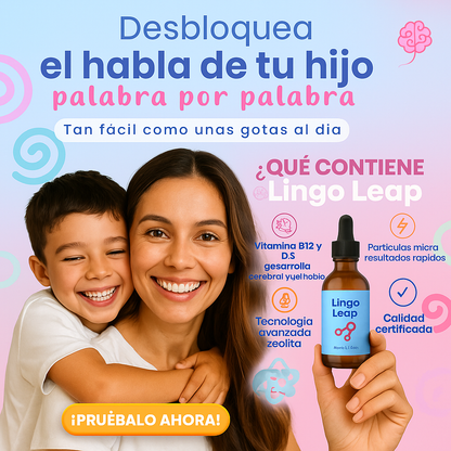 🧒💧 LINGO LEAP – ¿Tu hijo aún tiene dificultades para hablar? 😢
