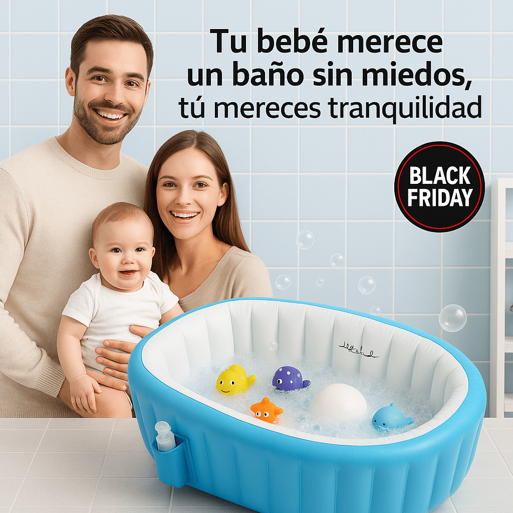 Bañera Inflable para Bebé | La forma más segura, cómoda y práctica de bañar a tu bebé.