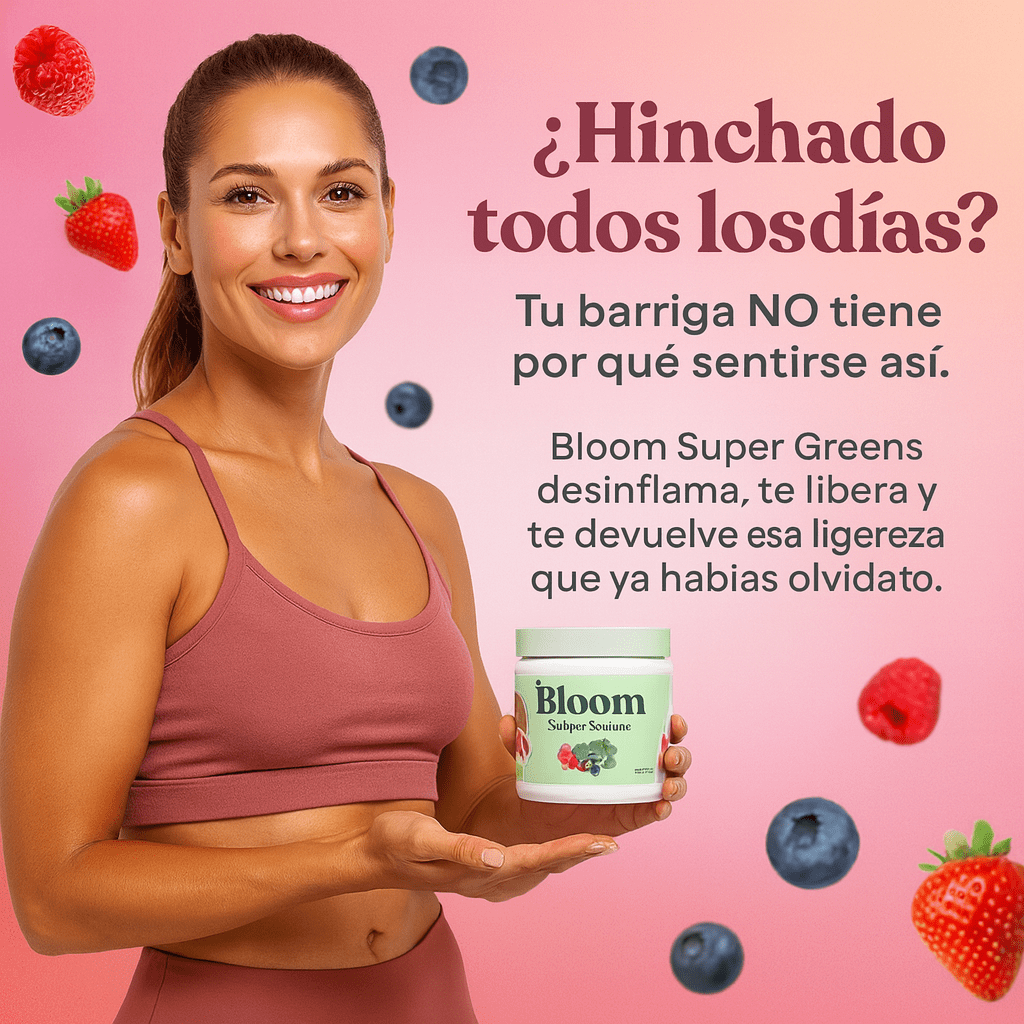 Bloom Nutrition – Frutos Rojos 145 g | Ligereza real, digestión fluida y energía diaria.