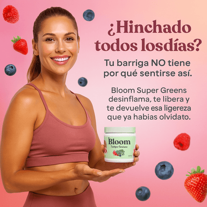 Bloom Nutrition – Frutos Rojos 145 g | Ligereza real, digestión fluida y energía diaria.