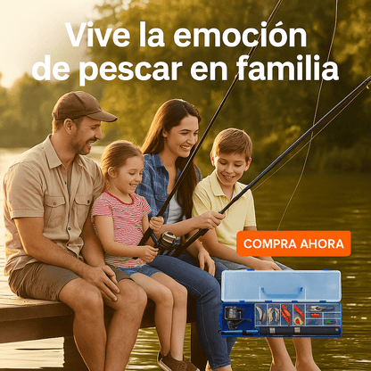 Kit de Pesca Profesional con Caña Telescópica + Ebook GRATIS