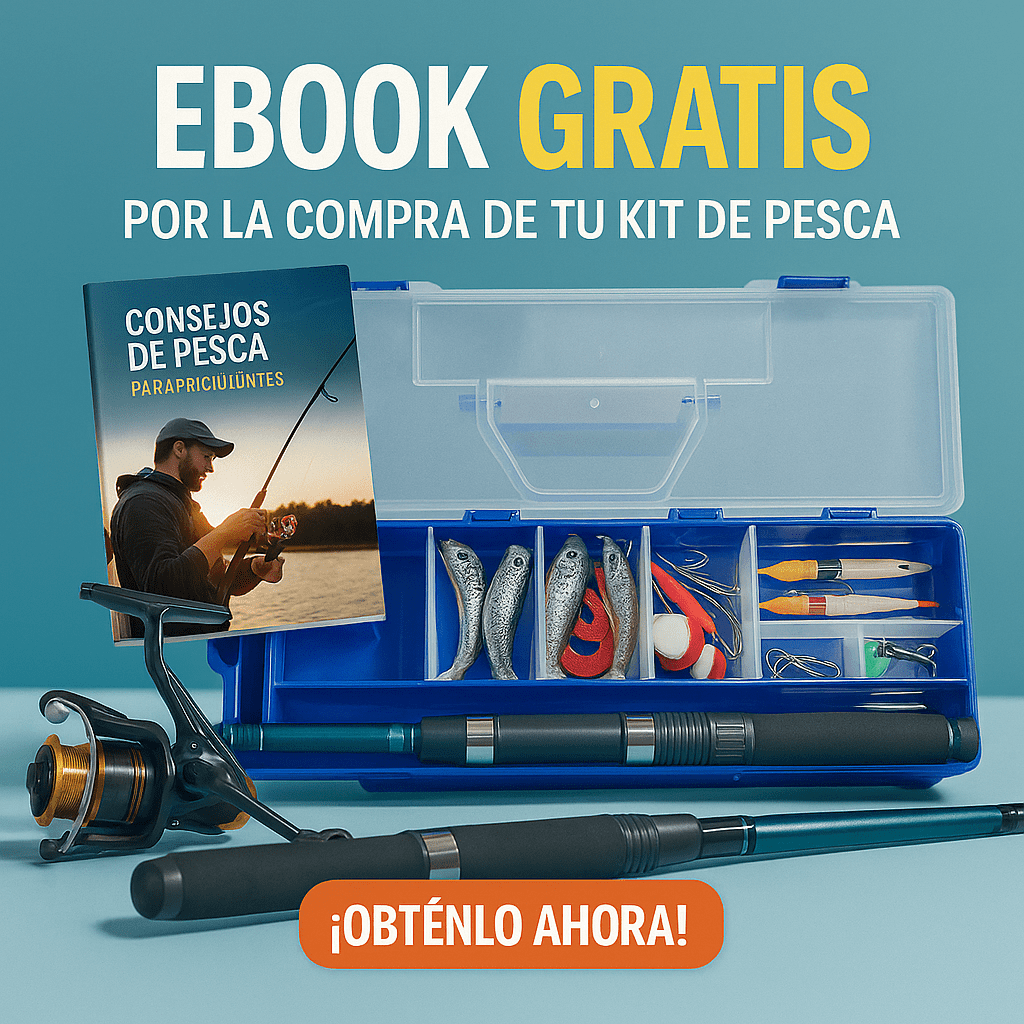 Kit de Pesca Profesional con Caña Telescópica + Ebook GRATIS