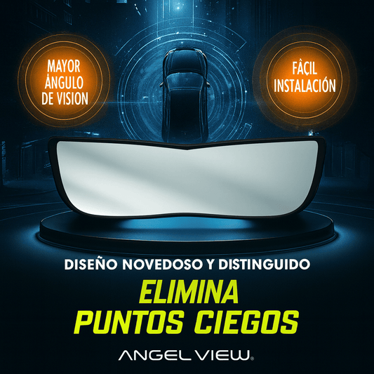 ANGEL VIEW ESPEJO GRAN ANGULAR 🚗💨¡ADIÓS PUNTOS CIEGOS! VE TODO Y MANEJA COMO UN PRO