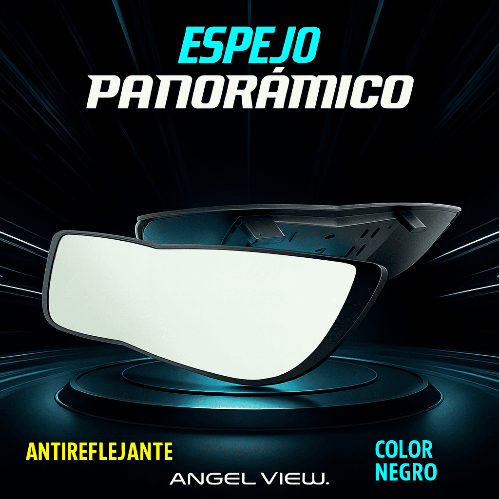 ANGEL VIEW ESPEJO GRAN ANGULAR 🚗💨¡ADIÓS PUNTOS CIEGOS! VE TODO Y MANEJA COMO UN PRO