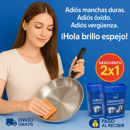 Pasta Limpiadora Multiusos 2X1 | Elimina óxido, grasa y suciedad difícil en segundos