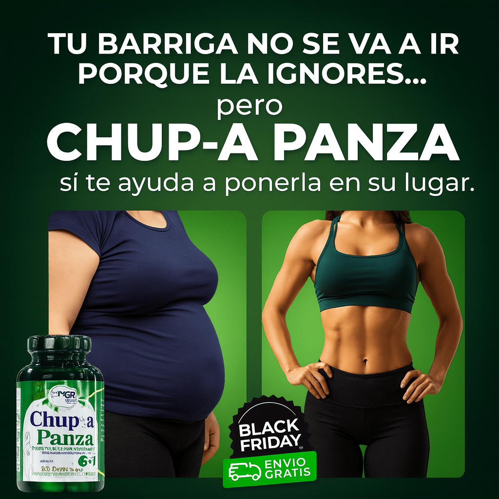 ¿Te pesa la barriga? Tranquila, para eso está Chup-A Panza. | 50 CÁPSULAS