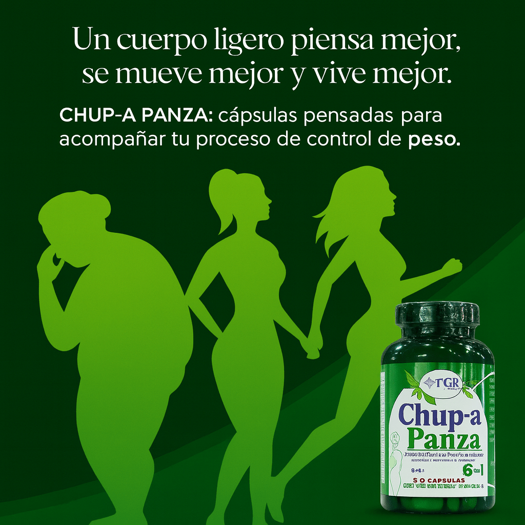 ¿Te pesa la barriga? Tranquila, para eso está Chup-A Panza. | 50 CÁPSULAS