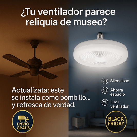 Ventilador de Techo con Luz | Tu hogar no necesita más adornos inútiles. Necesita frescura, luz y comodidad.
