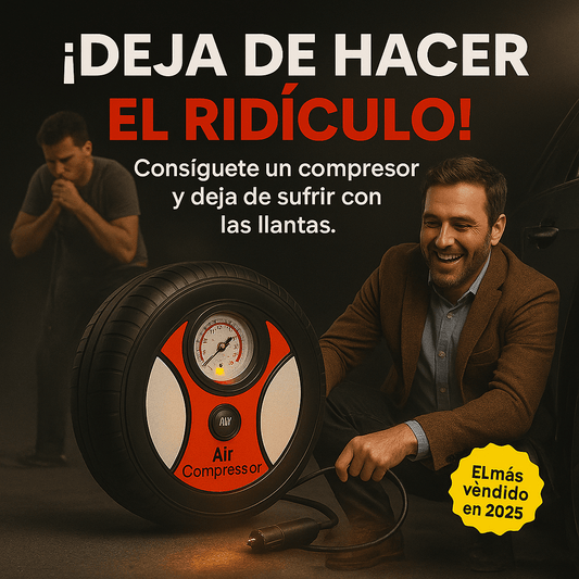 Mini Compresor Inflador Modelo Llanta – ¡El poder de inflar TODO en segundos! | Ebook GRATIS
