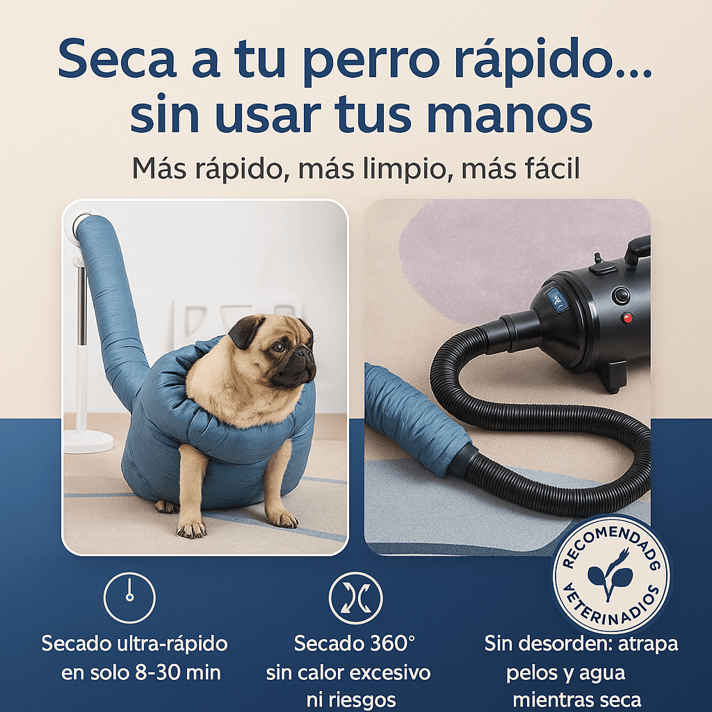 Si tu perro sigue goteando por toda la casa… NO es su culpa. ¡Es que no tienes este abrigo de secado!