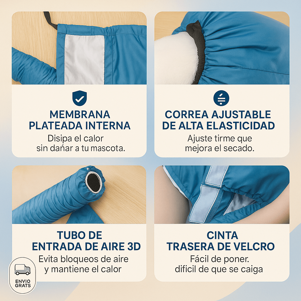 Si tu perro sigue goteando por toda la casa… NO es su culpa. ¡Es que no tienes este abrigo de secado!