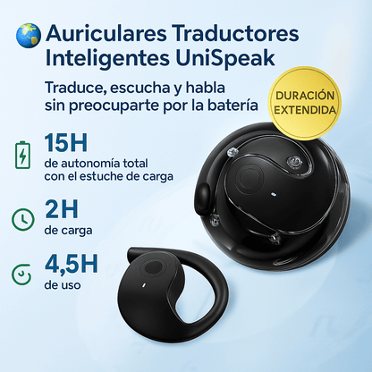 🌍 Auriculares Traductores Inteligentes UniSpeak Bluetooth 5.0