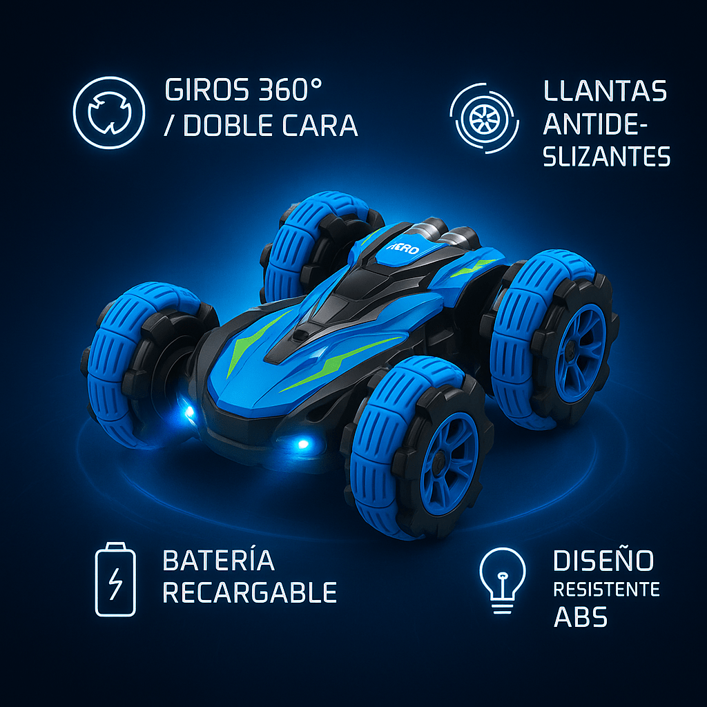 STUNT CAR™ – EL CARRO QUE HUMILLA A LOS JUGUETES ABURRIDOS