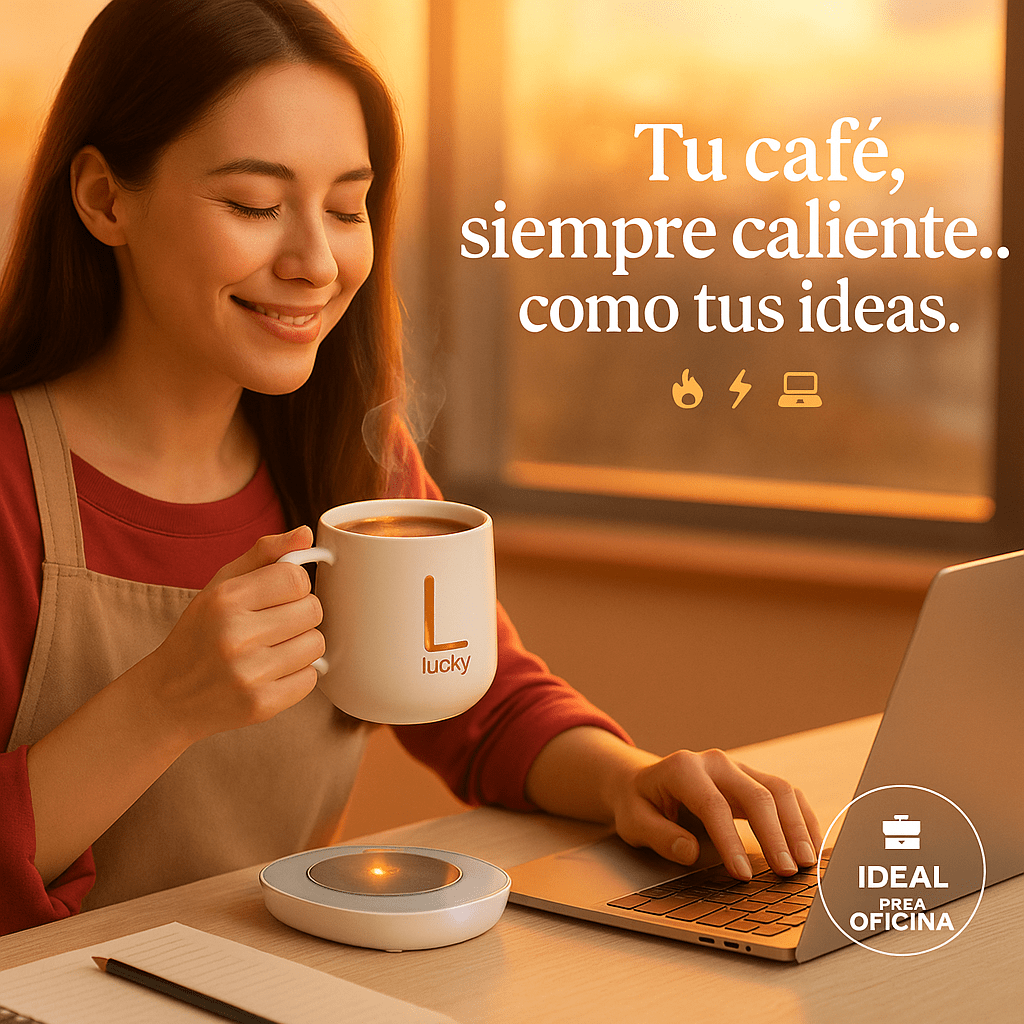 Calentador de Taza de Café con Taza – Disfruta tu café caliente durante horas.