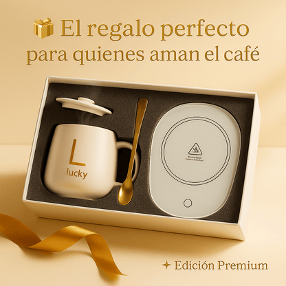 Calentador de Taza de Café con Taza – Disfruta tu café caliente durante horas.