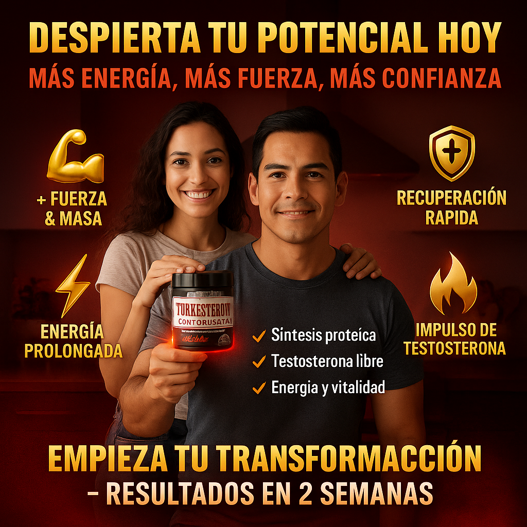 Turkesterone + Ebook gratis - Cápsulas que Explotan tu Resistencia, Fuerza Brutal y Potencia Masculina.
