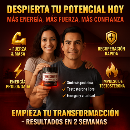Turkesterone + Ebook gratis - Cápsulas que Explotan tu Resistencia, Fuerza Brutal y Potencia Masculina.