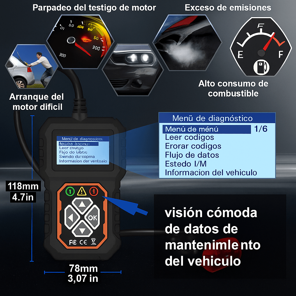 SCÁNER UNIVERSAL DE AUTO T31 - Detecta fallas antes de que sea demasiado tarde.