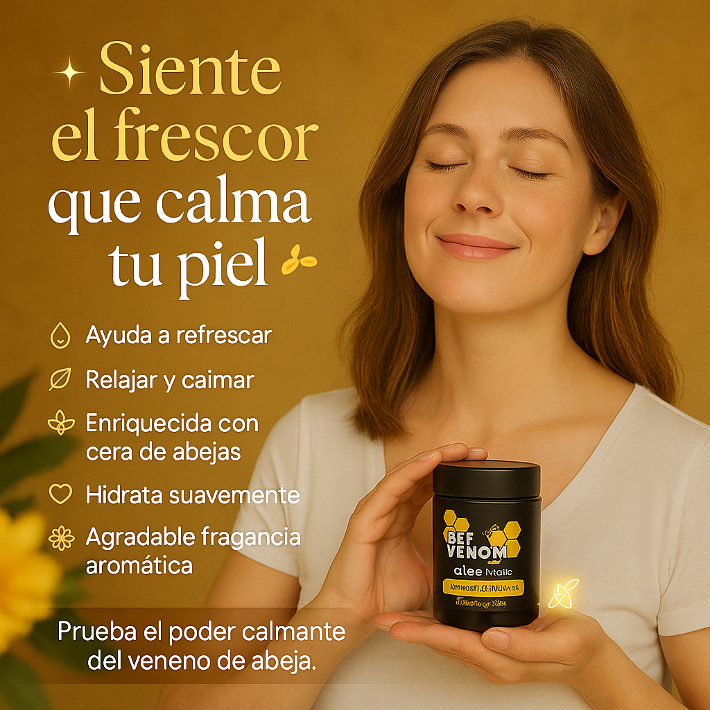 Bee Venom – Crema Natural con Veneno de Abeja y Árnica