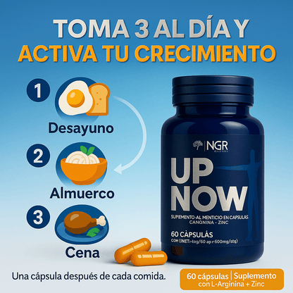 UP NOW: Crecimiento y Desarrollo Natural 🚀 El impulso natural para alcanzar tu máximo potencial.