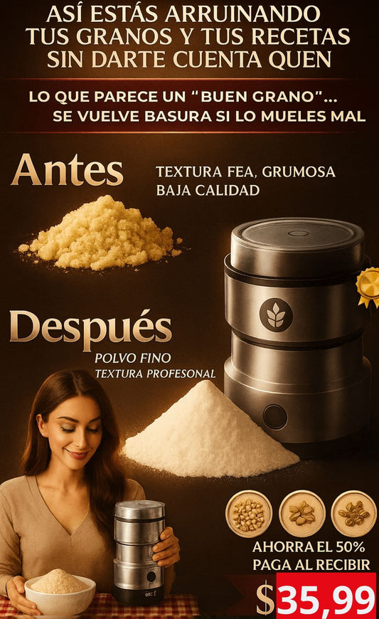 Si quieres controlar tu receta, empieza por controlar el molidos