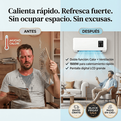 AireMax™: el 2 en 1 que domina tu hogar todo el año.