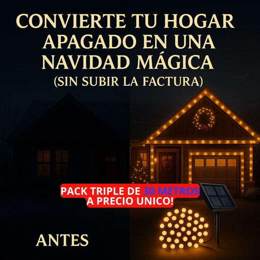 PACK DE 3 LUCES NAVIDEÑAS – MÁS LUZ, MISMO PRECIO: PAGA 2 Y LLÉVATE 3