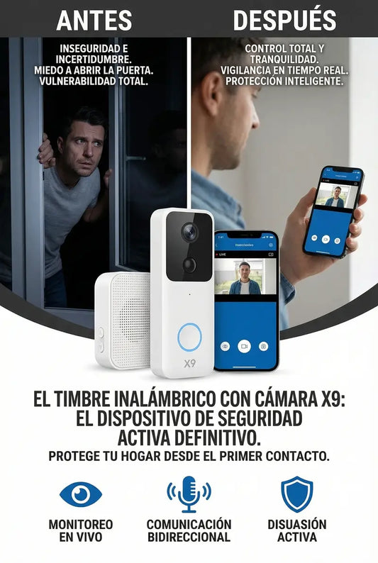 Timbre Inalámbrico con Cámara X9